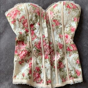 Lydia USA Victorian Rose Corset/ Halter top